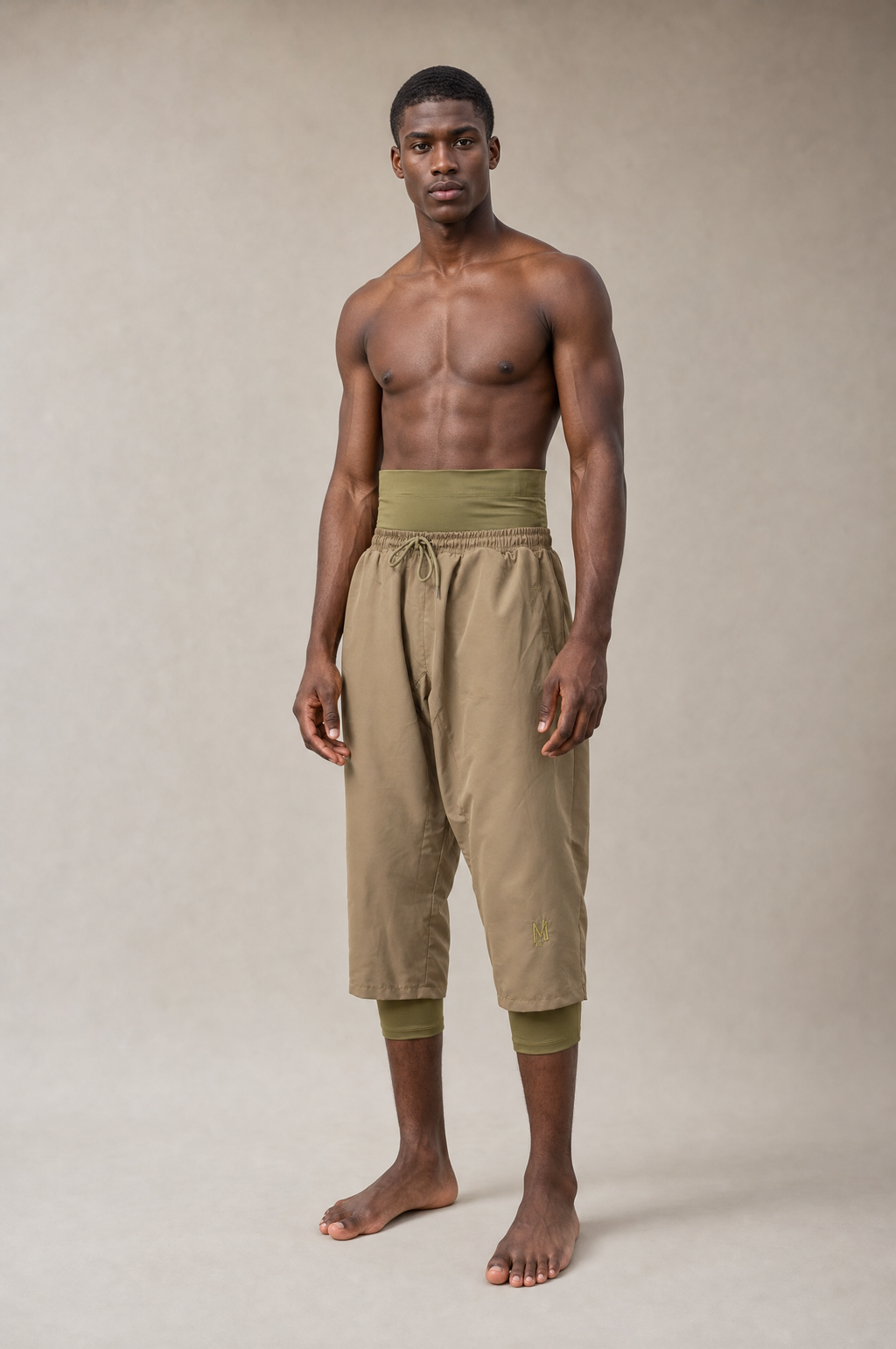 Männer Modest Badehose Khaki – Hero Studio